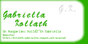 gabriella kollath business card